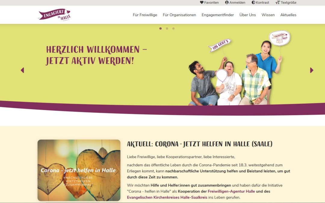 Sei Website-Checker für www.engagiert-in-halle.de